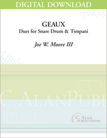 Geaux (Duet for Snare Drum & Timpani) [DIGITAL]