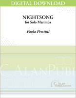 NightSong (Solo 4-Mallet Marimba) [DIGITAL]