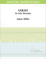 Sarah (Solo 4-Mallet Marimba) [DIGITAL]