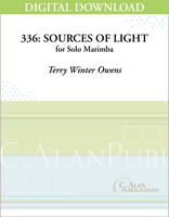336: Sources of Light (Solo 4-Mallet Marimba) [DIGITAL]