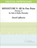 Miniature V: All At One Point, Version 1 [DIGITAL]