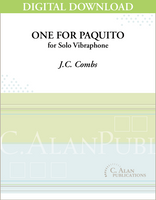 One For Paquito (Solo 4-Mallet Vibraphone) [DIGITAL]