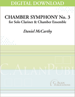 Chamber Symphony No. 3 for Clarinet [DIGITAL]