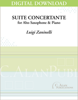 Suite Concertante for Alto Saxophone & Piano [DIGITAL]
