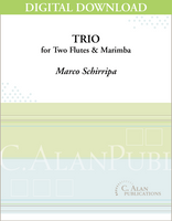 Trio for Two Flutes & Marimba [DIGITAL]