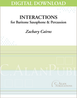 Interactions for Baritone Saxophone & Percussion [DIGITAL]