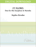 It Flows (Duet for Alto Saxophone & Marimba) [DIGITAL]