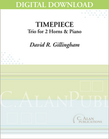 Timepiece (Trio for 2 Horns & Piano) [DIGITAL]