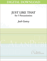 Just Like That - Josh Gottry [DIGITAL SCORE]