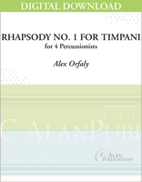 Rhapsody No. 1 for Timpani - Alex Orfaly [DIGITAL]