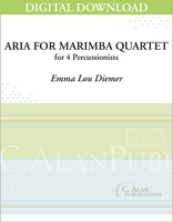 Aria for Marimba Quartet - Emma Lou Diemer [DIGITAL]