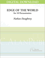 Edge of the World (Perc Ens 10) - Nathan Daughtrey [DIGITAL SCORE]