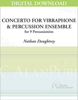Concerto for Vibraphone & Percussion Ensemble - Nathan Daughtrey [DIGITAL]