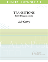 Transitions (percussion ensemble) - Josh Gottry [DIGITAL]