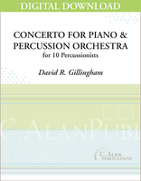 Concerto for Piano and Percussion Orchestra - David Gillingham [DIGITAL SCORE]