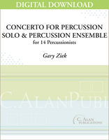 Concerto for Percussion Solo & Percussion Ensemble - Gary Ziek [DIGITAL]