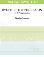 Overture for Percussion - Mario Gaetano [DIGITAL]