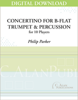 Concertino for B-flat Trumpet & Percussion Orchestra - Philip Parker [DIGITAL SCORE]