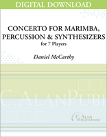 Concerto for Marimba, Percussion & Synthesizers - Daniel McCarthy [DIGITAL]