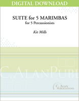 Suite for 5 Marimbas - Kit Mills [DIGITAL SCORE]