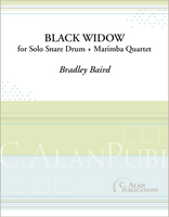 Black Widow (Solo Snare Drum + Marimba Quartet)