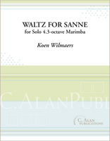 Waltz for Sanne (Solo 4.3-octave Marimba)