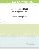 Concertino for Saxophone Trio - Bruce Broughton
