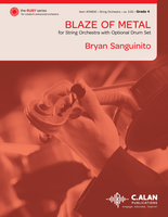 Blaze of Metal (String Orchestra Opt. Drums Gr. 4)