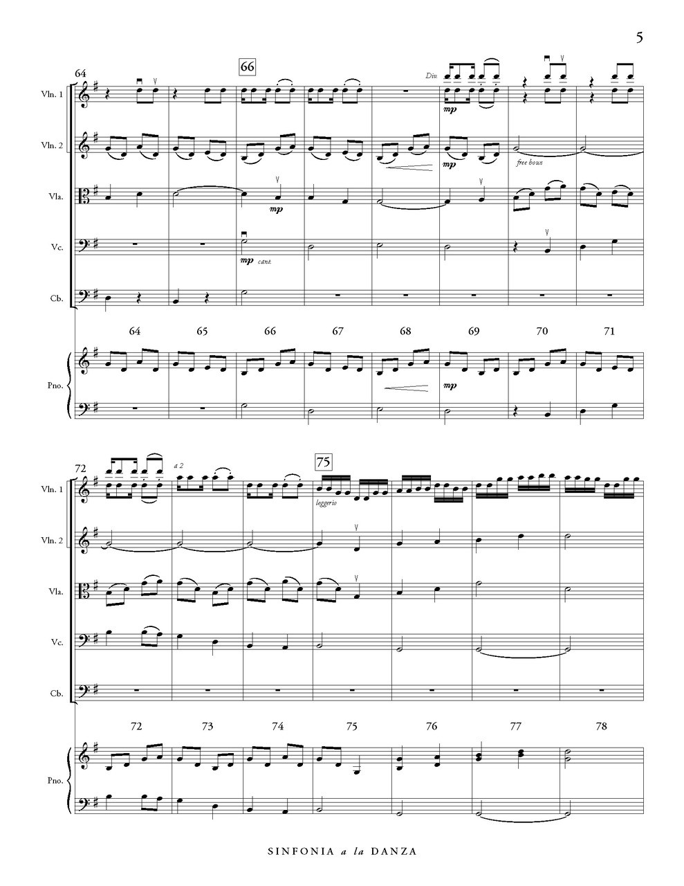 Sinfonia A La Danza C Alan Publications Download or order classic sinfonia sheet music from the artist elliot del borgo arranged for piano, cello, violin and more. sinfonia a la danza