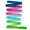 Blue – Fuchsia – Light Blue – Lime Green