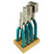 The full set of the Wubbers Designer Square Mandrel Pliers in wooden block stand (not included)