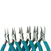 Classic Wubbers Pliers: Round Nose, Chain Nose, Narrow Flat Nose, Medium Flat Nose, Wide Flat Nose, and Bent Nose