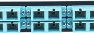 MAP Series Adapter Plates - 12 SC Multimode Duplex Aqua