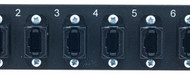 MAP Series Adapter Plates - 6 MPO Simplex Black