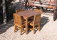Children's Table 22" H and 4 Chairs 12" seat H - Honey Brown
