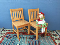 wood child chair, 14 in seat height, zero VOC, 100 percent solvent free non toxic finish view 1