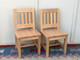 2 Child Chairs, 12-in seat height, Natural Clear Finish on Red Oak solid wood View 1