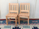 2 Child Chairs, 12-in seat height, Natural Clear Finish on Red Oak solid wood View 3
