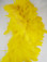 Rooster Feathers Schlappen, Yellow, 3-5 inch, per FOOT