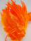 ORANGE Rooster Saddle Feathers 4 - 5 Inch Per ounce