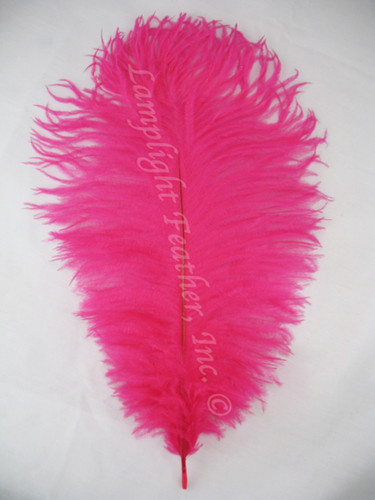 Fuchsia Ostrich Feather 8-12 inch size per Each