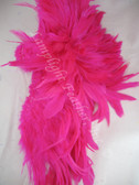 Fuchsia Hot Pink Rooster Feathers Short Schlappen