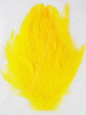 Millinery Feather Pad Hackle Yellow