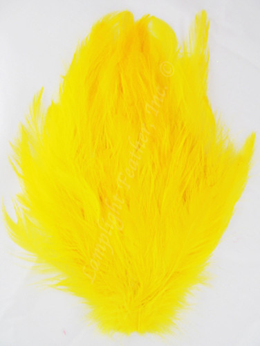 Millinery Feather Pad Hackle Yellow
