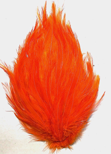 Millinery Feather Pad Hackle Orange