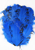 Millinery Feather Pad Curly Goose Black/Blue