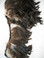 Feather Trim Rooster Hackle Feathers Natural Bronze Black per yard