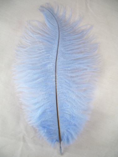 Light Blue Ostrich Feathers 12-16 inch