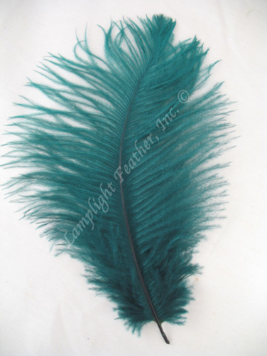 Teal Mini Ostrich Feathers 5-8 Inch