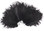 Black Dyed over Natural Mini Ostrich Feathers